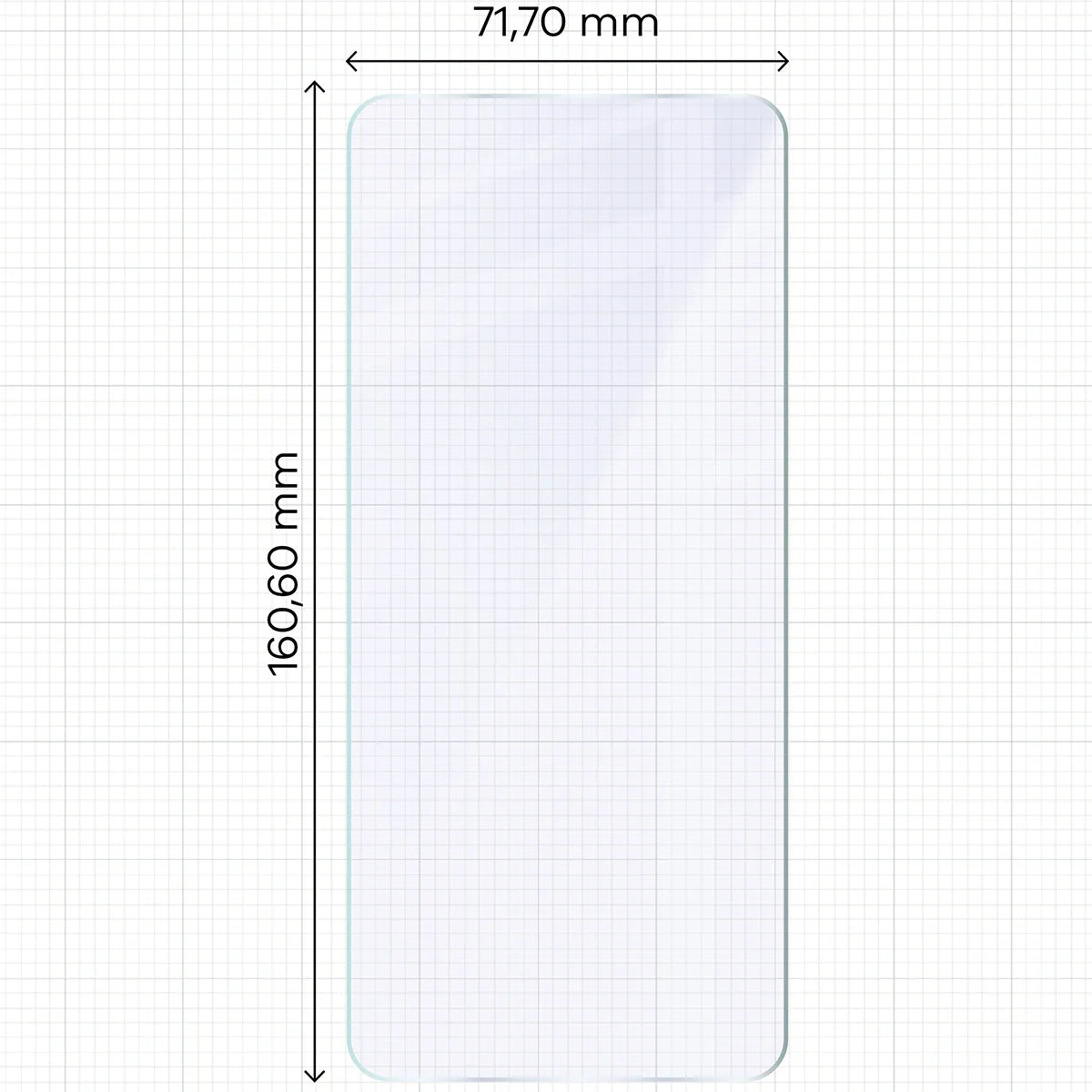 Flexibles Hybridglas für Realme C71 4G, Bizon Glass Mule