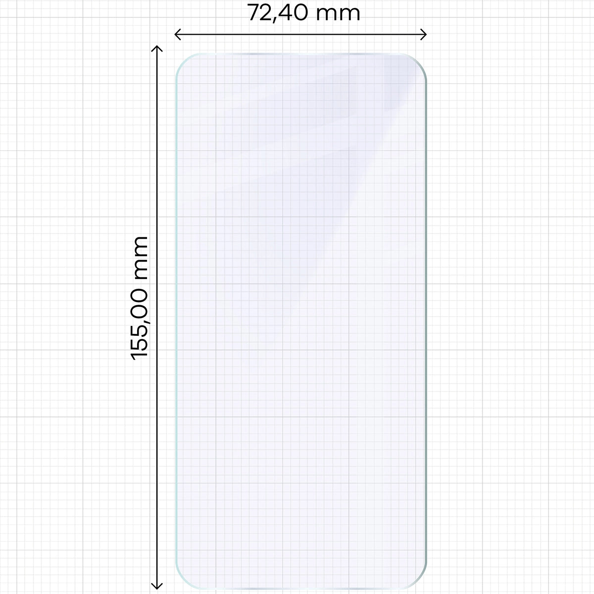 Flexibles Hybridglas für Galaxy S24 Plus 5G, Bizon Hybrid Mule