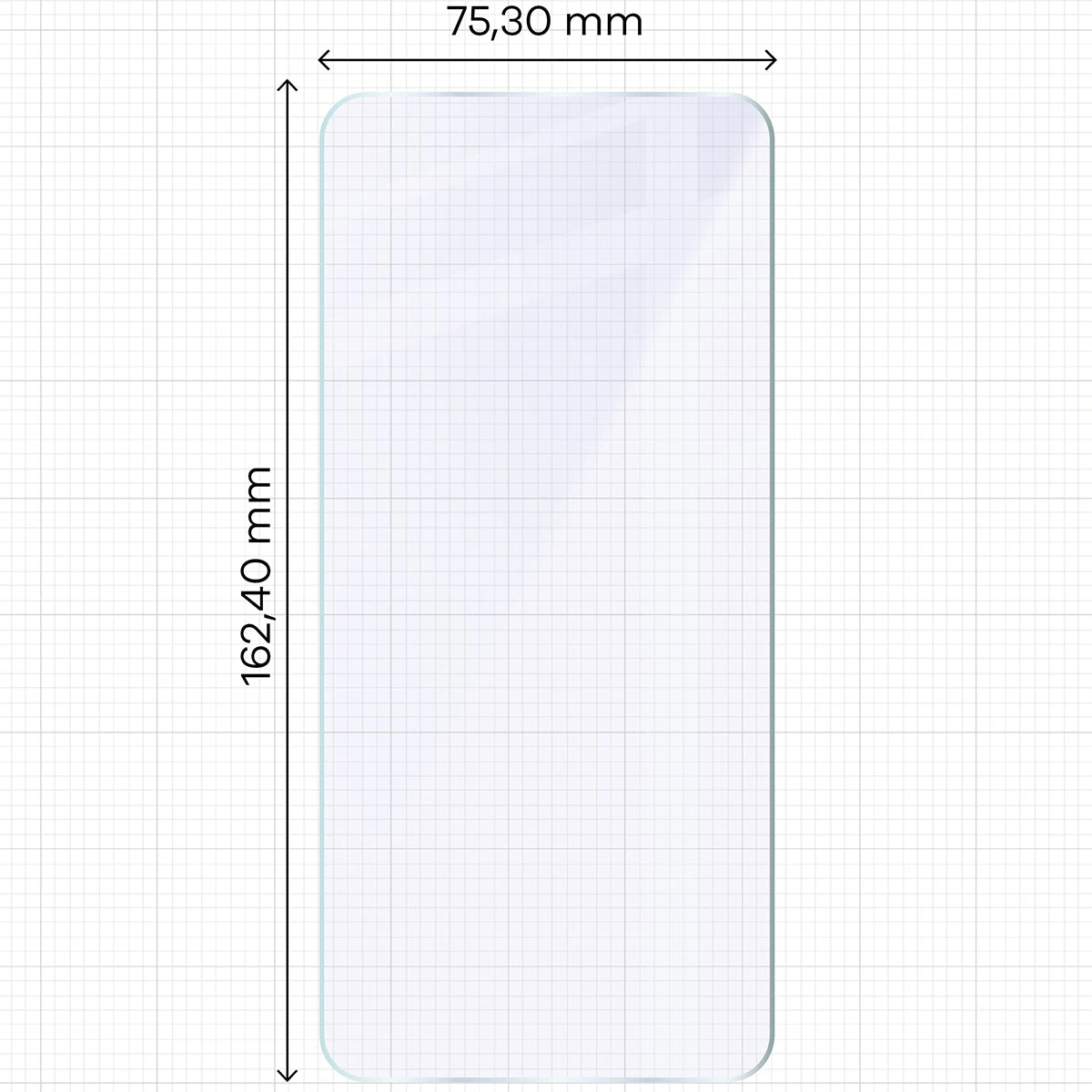 Flexibles Hybridglas für T Phone 3 Pro, Bizon Hybrid Mule