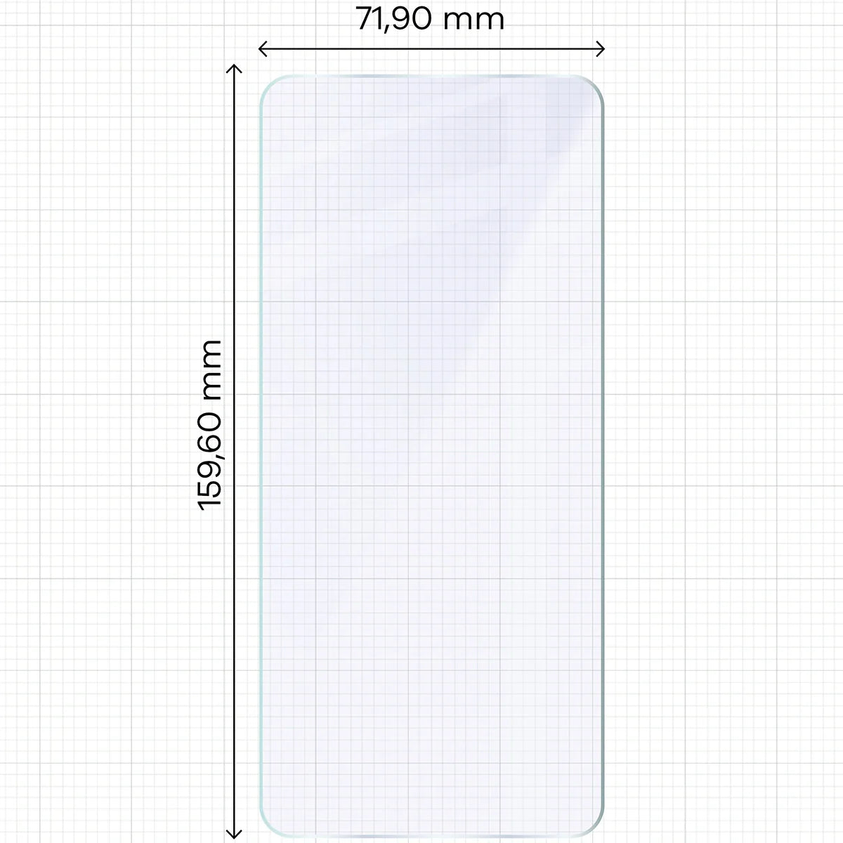 Flexibles Hybridglas für Vivo V50 5G, Bizon Glass Mule
