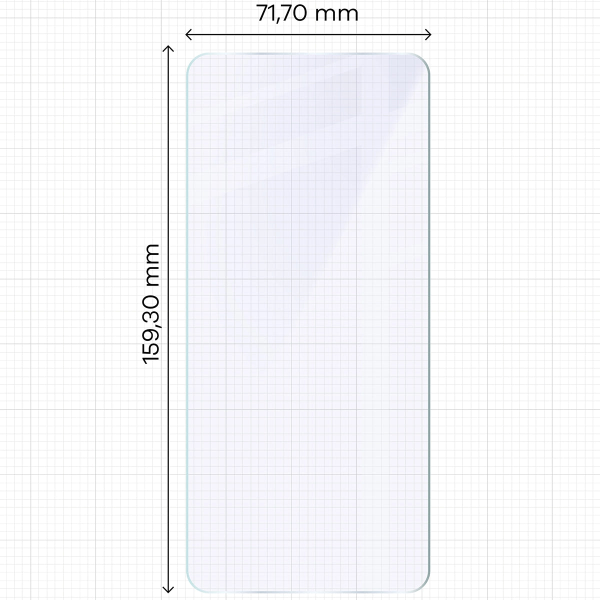 Flexibles Hybridglas für Vivo V50 Lite 4G/5G, Bizon Glass Mule