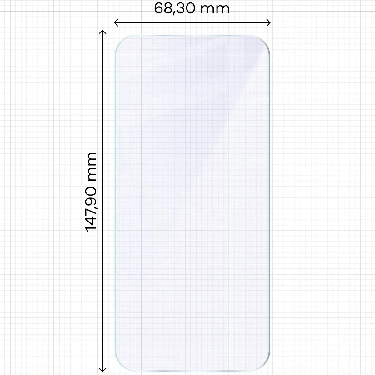 Flexibles Hybridglas für Vivo X200 FE, Bizon Glass Mule