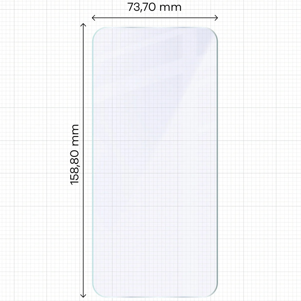Flexibles Hybridglas für Xiaomi POCO F7, Bizon Glass Mule