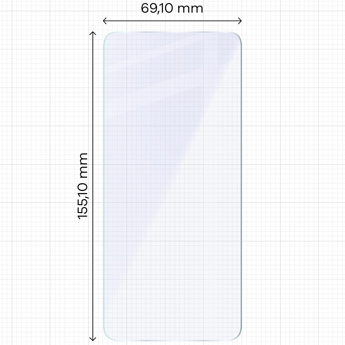 Flexibles Hybridglas für Xiaomi POCO F7 Ultra, Bizon Hybrid Mule