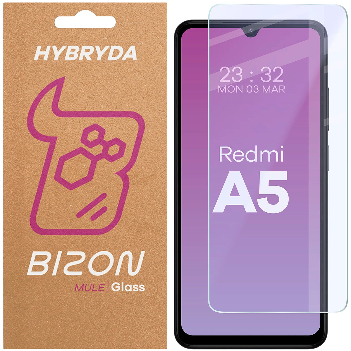 Flexibles Hybridglas für Xiaomi Redmi A5, Bizon Glass Mule