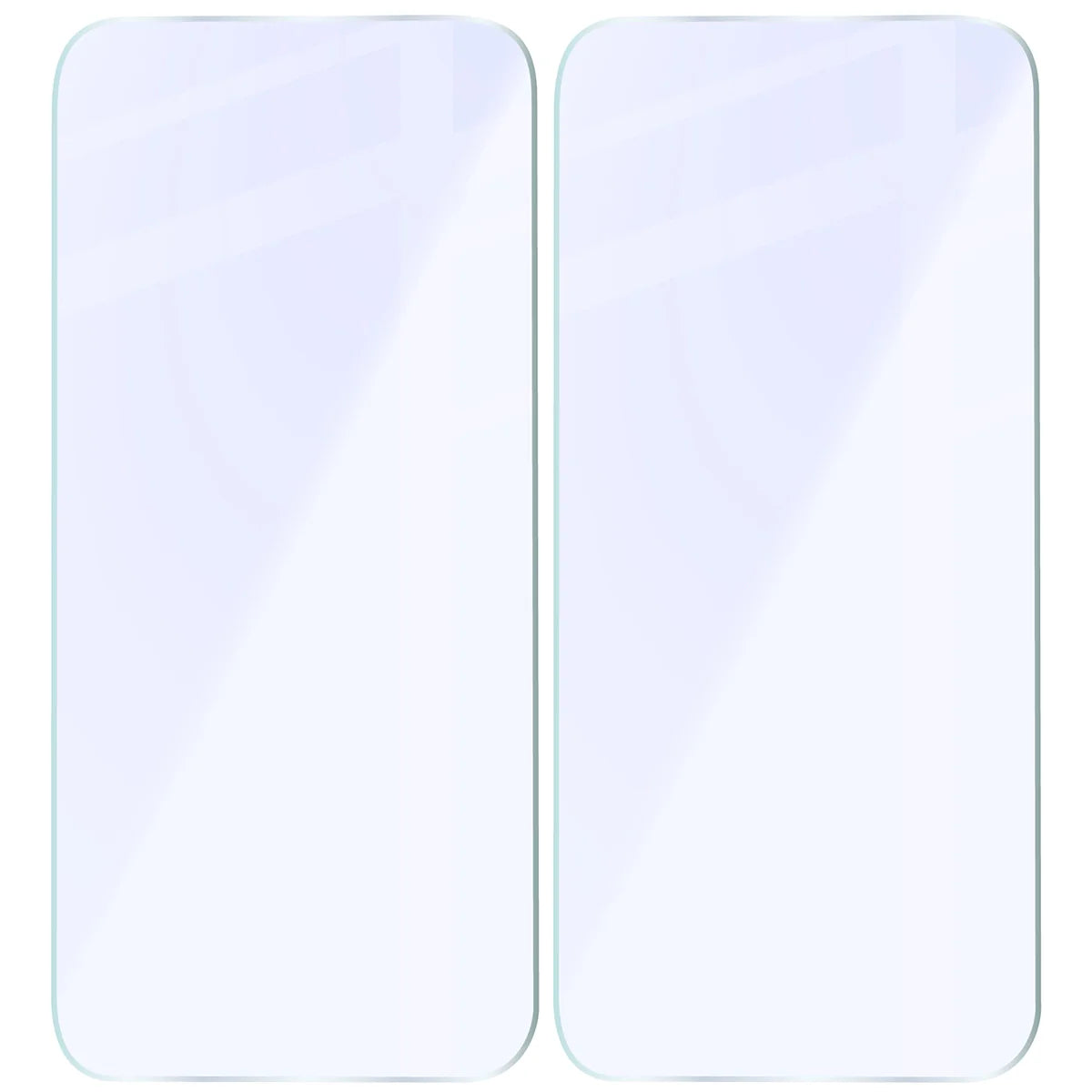 Flexibles Hybridglas für iPhone 15 Plus, Bizon Hybrid Mule Duo, 2 Stück