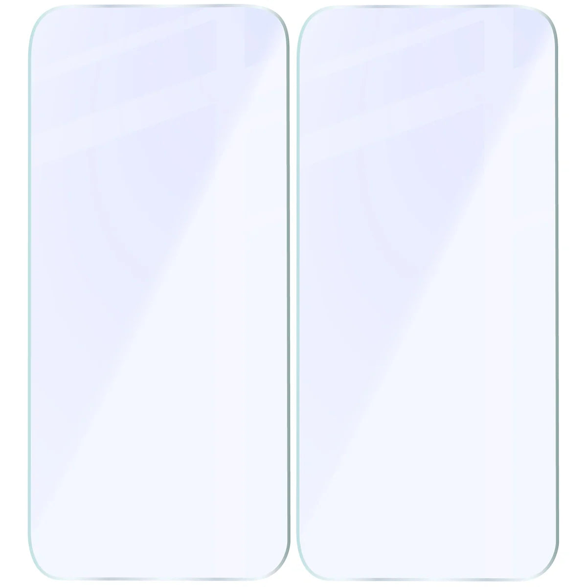 Flexibles Hybridglas für iPhone 15 Pro, Bizon Hybrid Mule Duo, 2 Stück