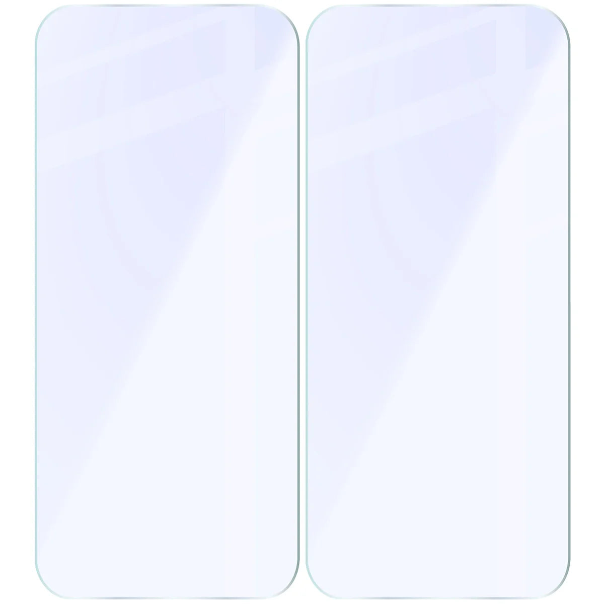 Flexibles Hybridglas für iPhone Air, Bizon Hybrid Mule Duo, 2 Stück