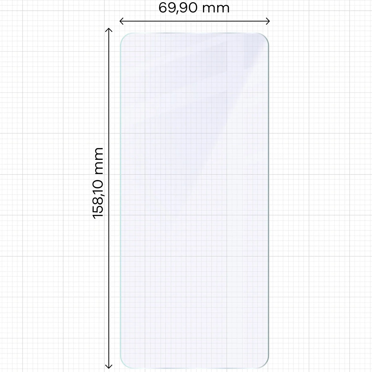 Flexibles Hybridglas für Realme 14 5G, Bizon Hybrid Mule Duo, 2 Stück