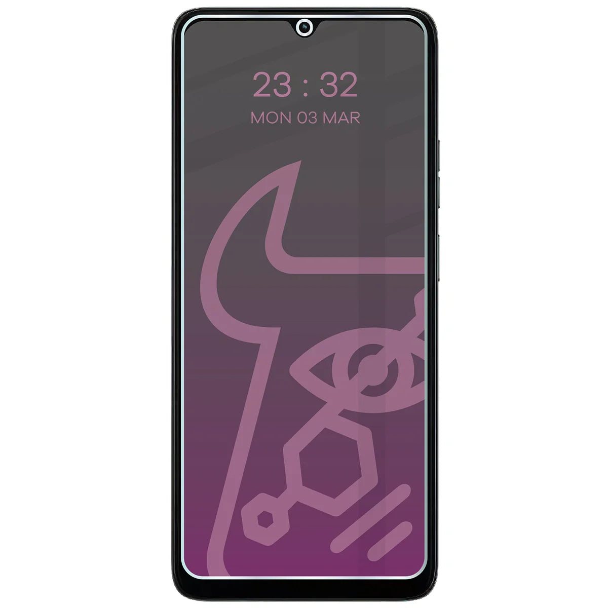 Hybridglas mit Privatschutzfilter für Motorola Moto G06 Power 4G, Bizon Hybrid Shadow, Matt