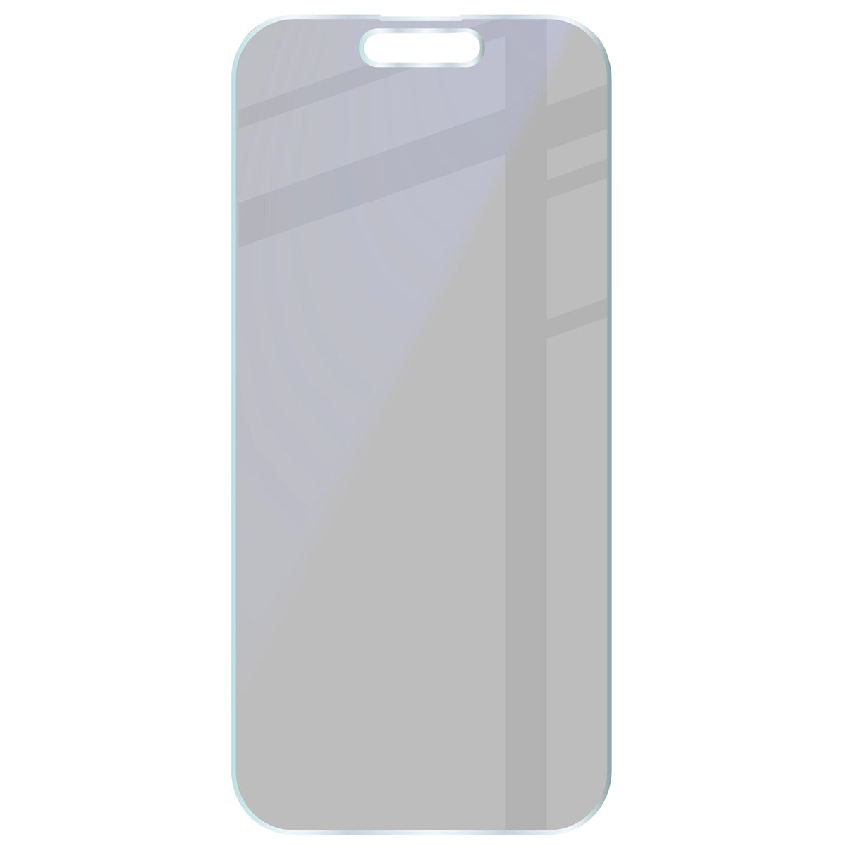 Hybridglas mit Privatschutzfilter für iPhone 15, Bizon Hybrid Shadow, Matt