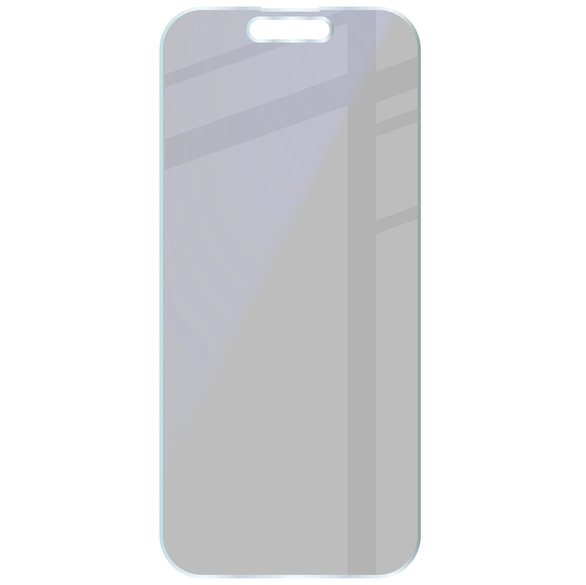 Hybridglas mit Privatschutzfilter für iPhone 15 Pro, Bizon Hybrid Shadow, Matt