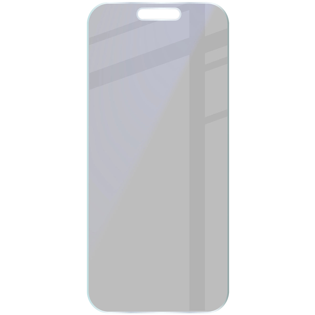 Hybridglas mit Privatschutzfilter für iPhone 16, Bizon Hybrid Shadow, Matt