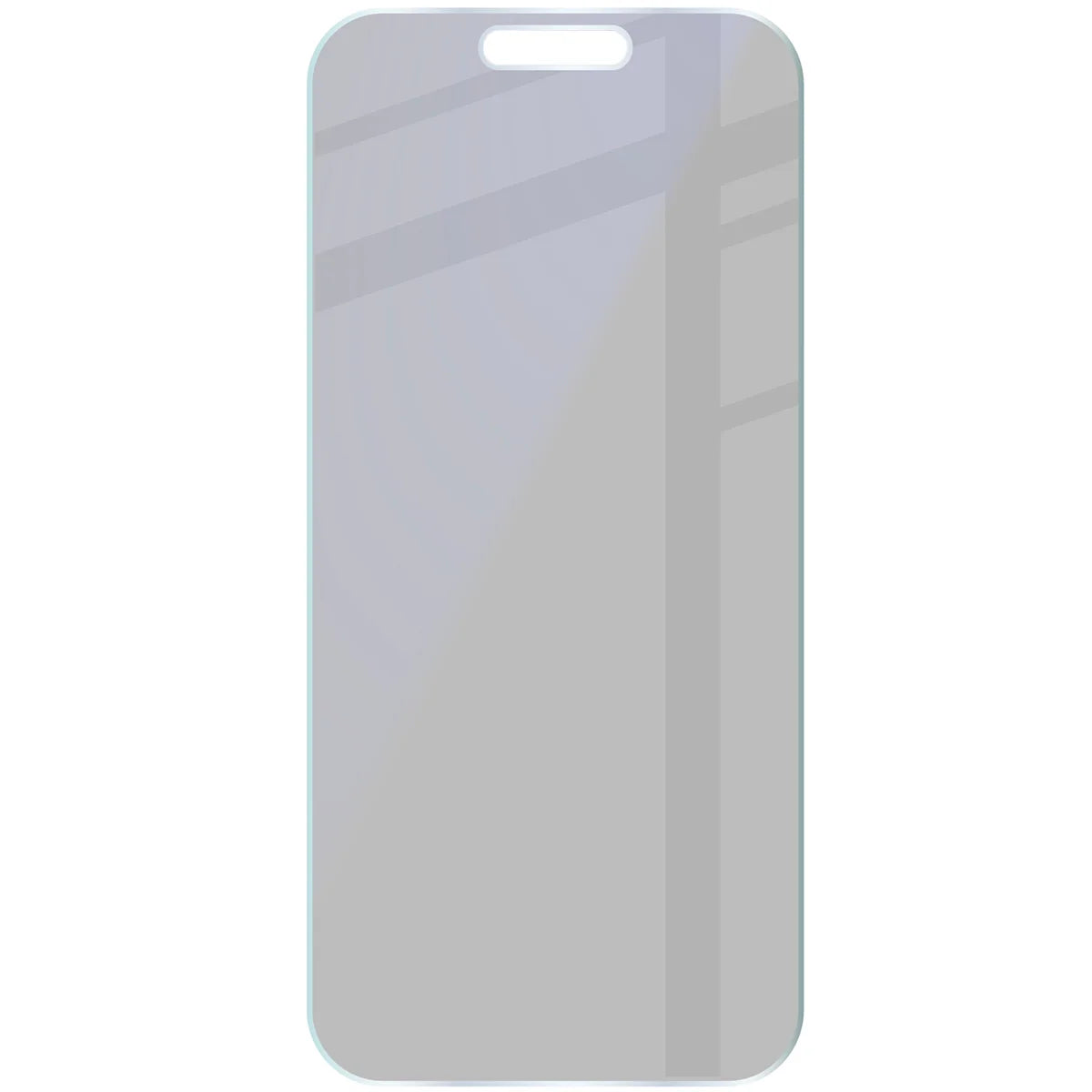 Hybridglas mit Privatschutzfilter für iPhone 16 Pro, Bizon Hybrid Shadow, Matt