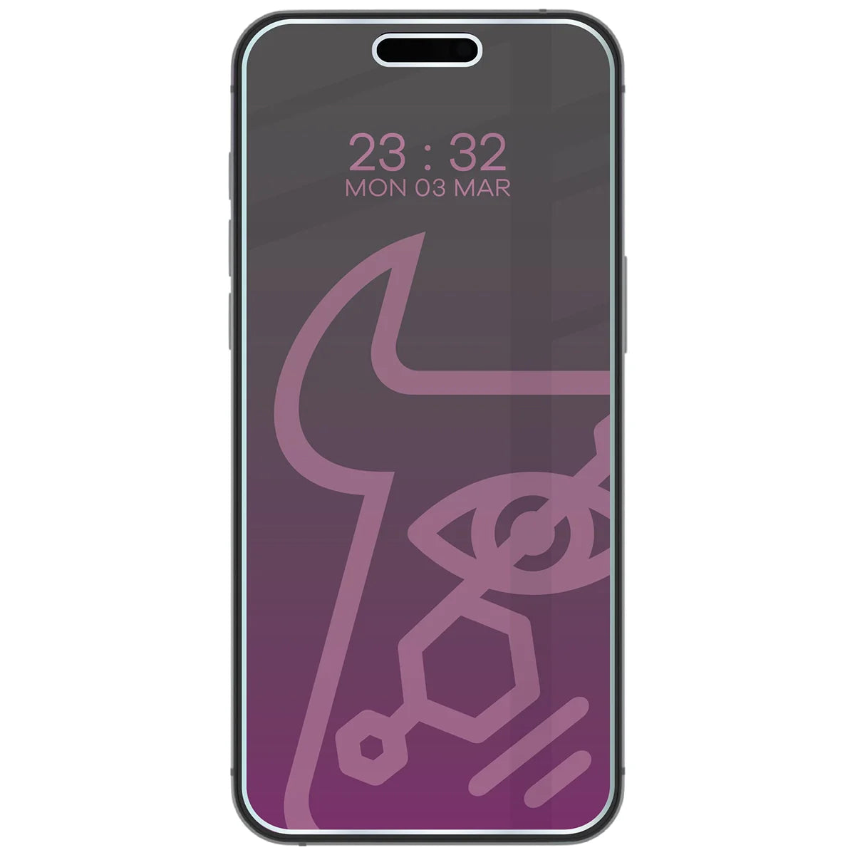 Hybridglas mit Privatschutzfilter für iPhone 17 Pro Max, Bizon Hybrid Shadow, Matt