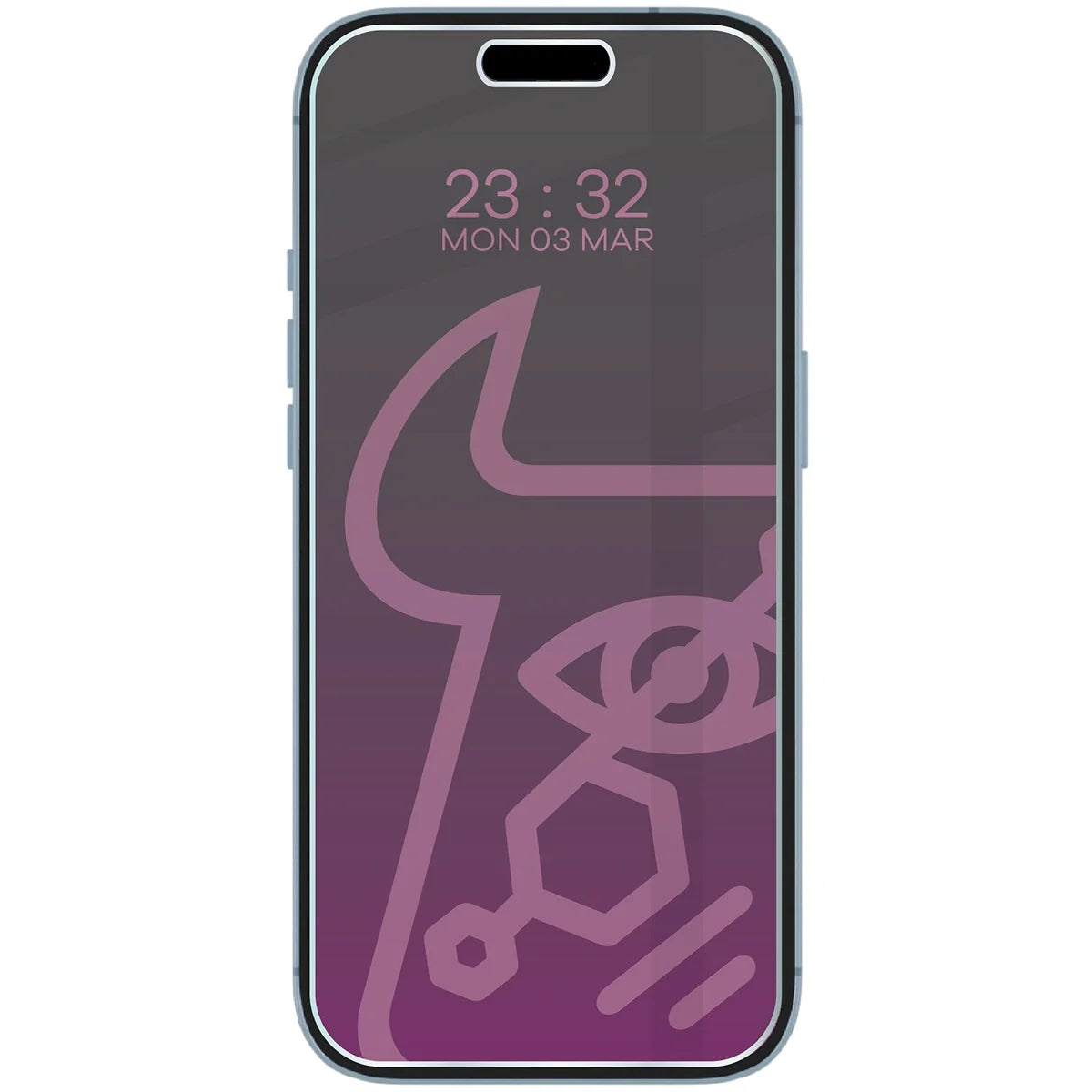 Hybridglas mit Privatschutzfilter für iPhone Air, Bizon Hybrid Shadow, Matt
