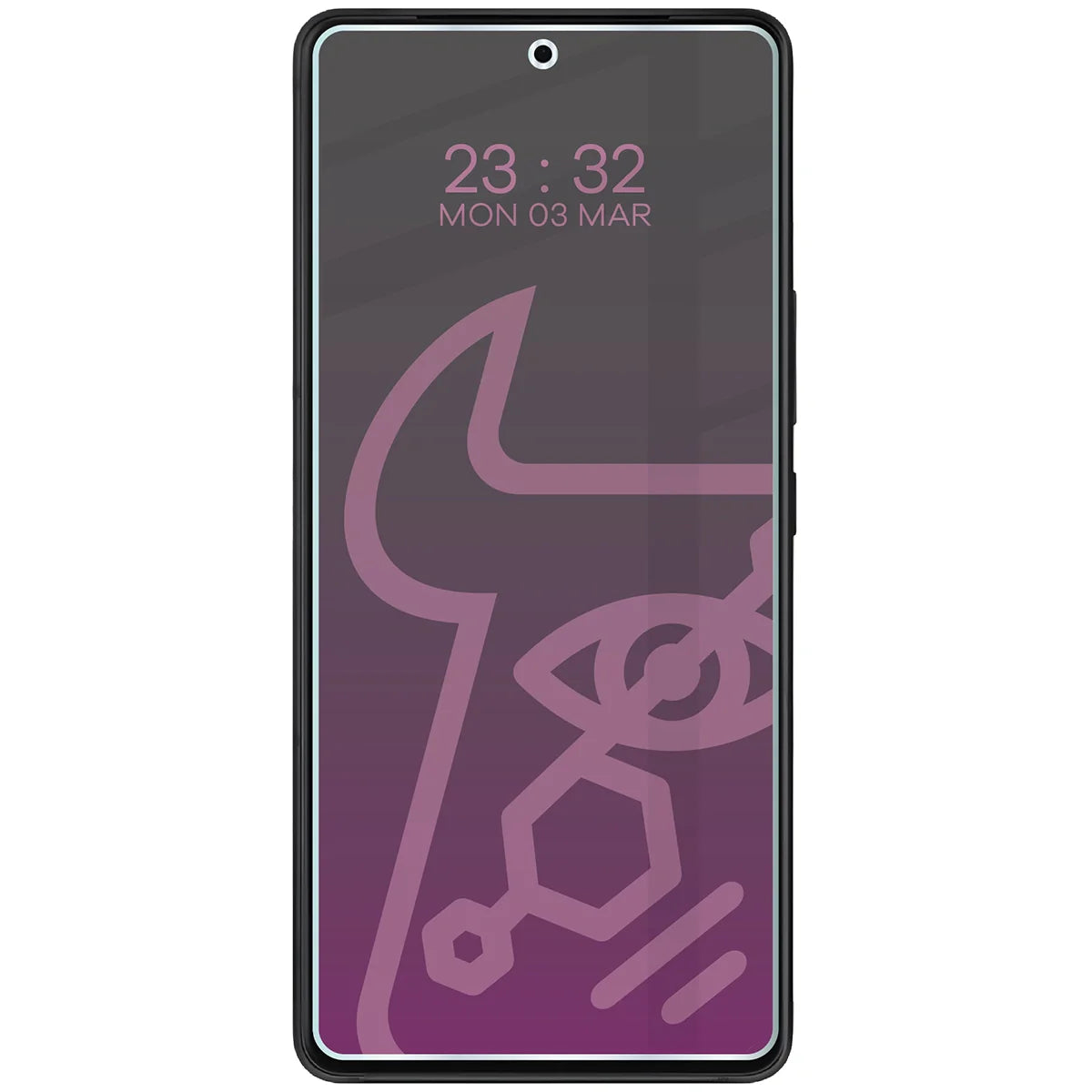 Hybridglas mit Privatschutzfilter für Asus ROG Phone 9 Pro, Bizon Hybrid Shadow, Matt