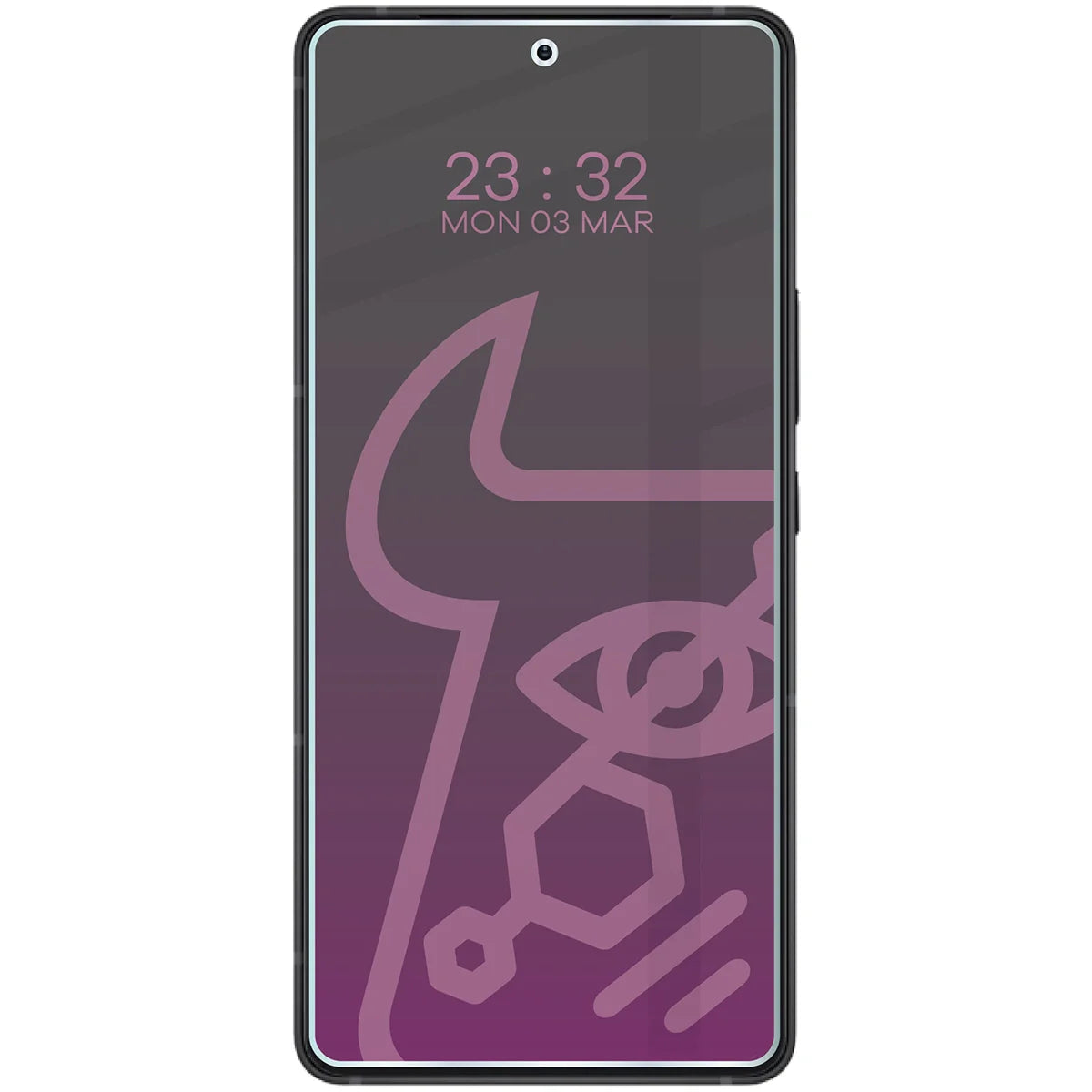 Hybridglas mit Privatschutzfilter für Asus Zenfone 12 Ultra, Bizon Hybrid Shadow, Matt