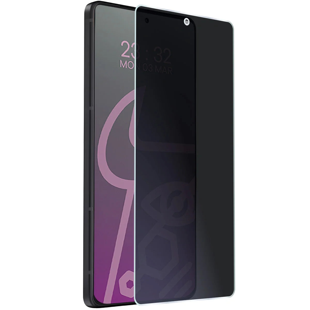Hybridglas mit Privatschutzfilter für Asus Zenfone 12 Ultra, Bizon Hybrid Shadow, Matt