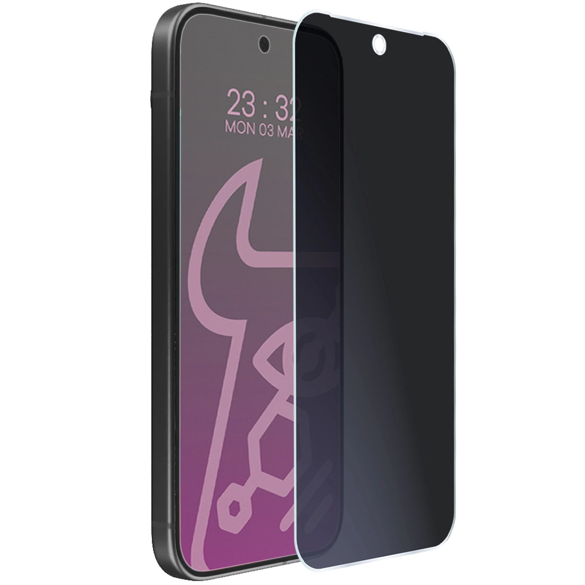 Hybridglas mit Privatschutzfilter für Google Pixel 10, Bizon Hybrid Shadow, Matt