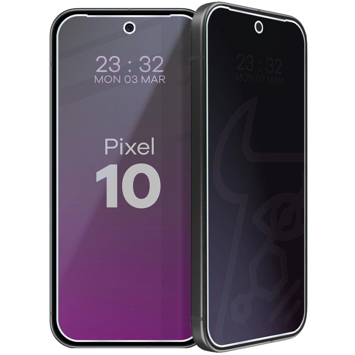 Hybridglas mit Privatschutzfilter für Google Pixel 10, Bizon Hybrid Shadow, Matt