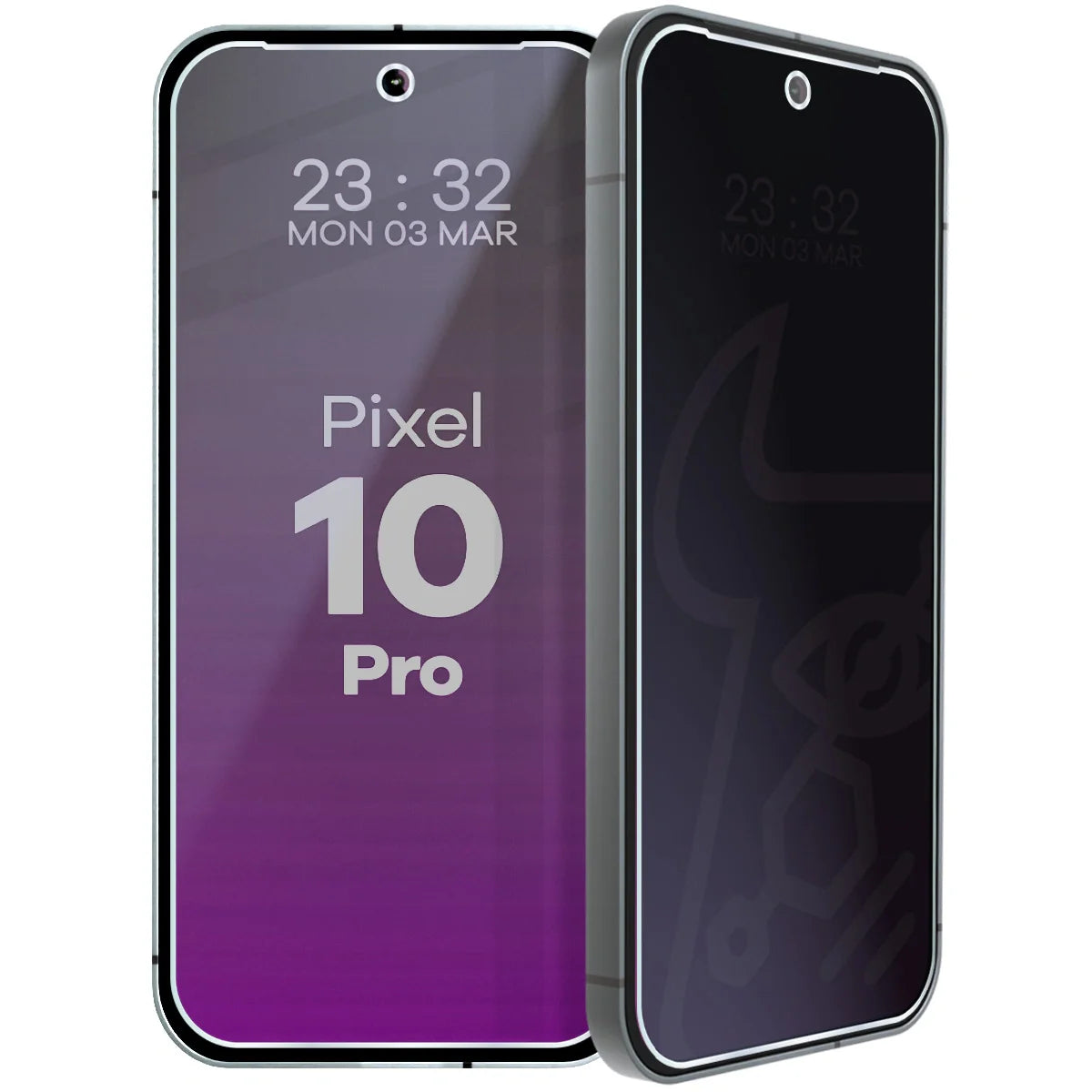 Hybridglas mit Privatschutzfilter für Google Pixel 10 Pro, Bizon Hybrid Shadow, Matt