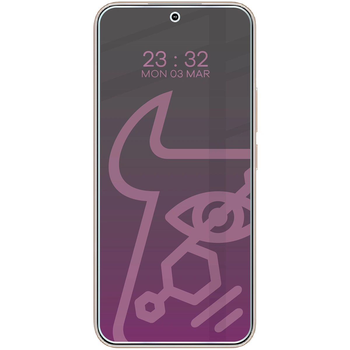 Hybridglas mit Privatschutzfilter für Honor 400 5G, Bizon Hybrid Shadow, Matt