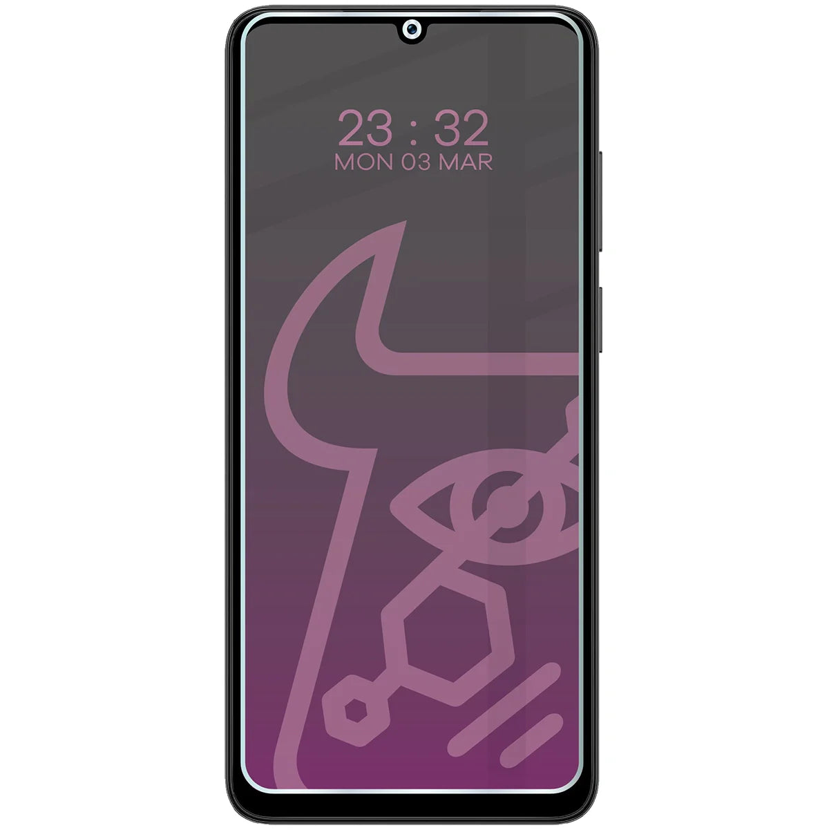 Hybridglas mit Privatschutzfilter für Honor X5c Plus, Bizon Glass Mule Shadow, Matt