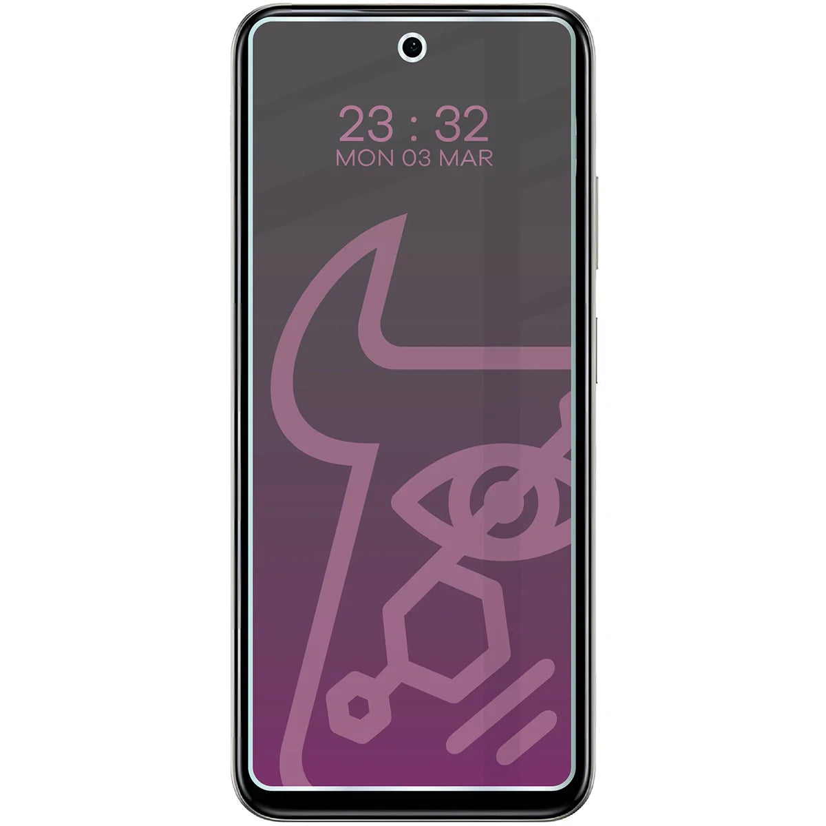 Hybridglas mit Privatschutzfilter für Infinix Hot 50 4G, Bizon Hybrid Shadow, Matt
