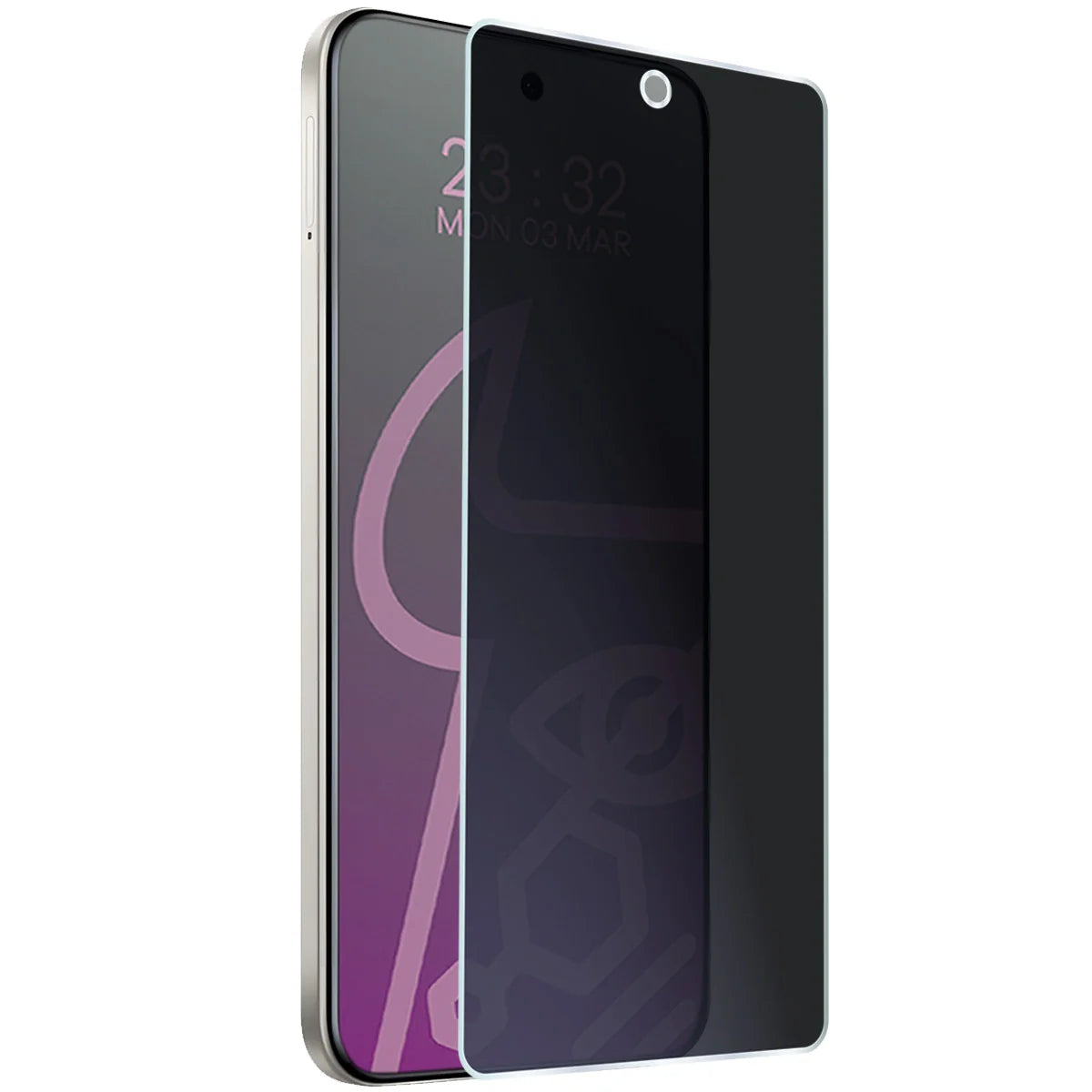 Hybridglas mit Privatschutzfilter für Infinix Hot 50 4G, Bizon Hybrid Shadow, Matt