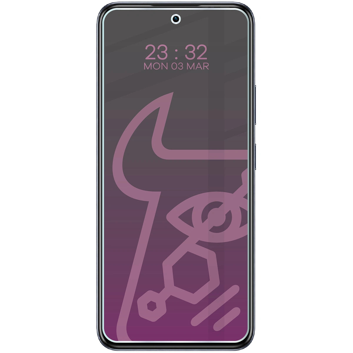 Hybridglas mit Privatschutzfilter für Infinix Hot 50 Pro 4G, Bizon Hybrid Shadow, Matt