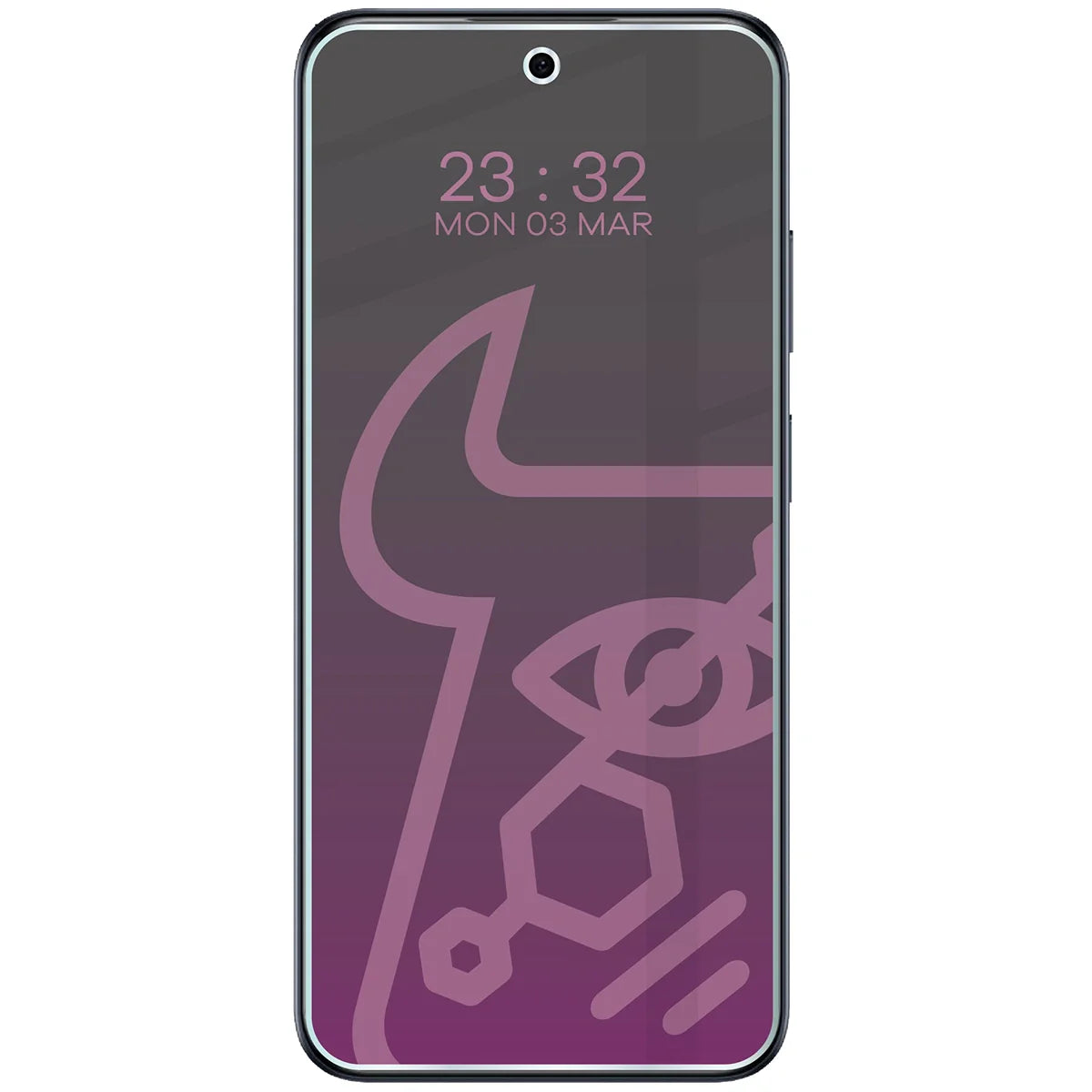Hybridglas mit Privatschutzfilter für Infinix Hot 50i, Bizon Hybrid Shadow, Matt