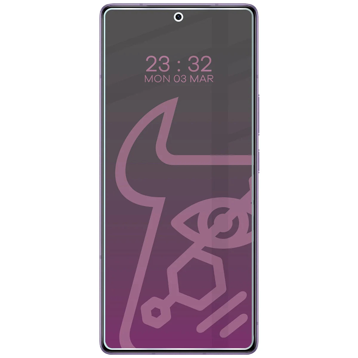 Hybridglas mit Privatschutzfilter für Infinix Note 50 Pro 4G, Bizon Hybrid Shadow, Matt