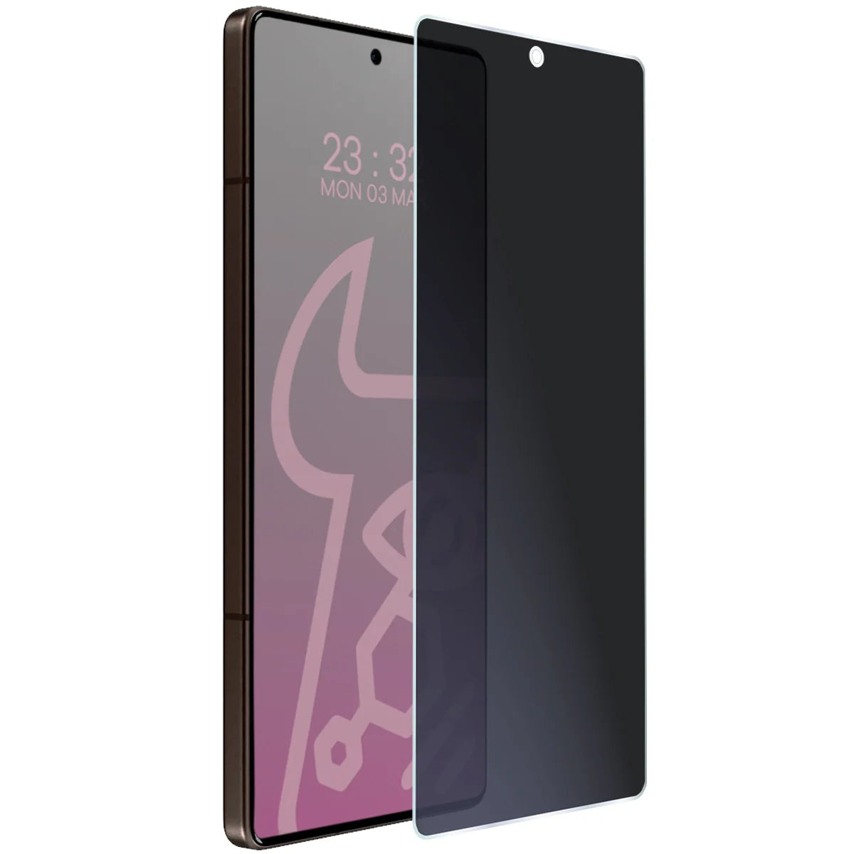 Hybridglas mit Privatschutzfilter für Infinix Note 50 Pro 4G, Bizon Hybrid Shadow, Matt