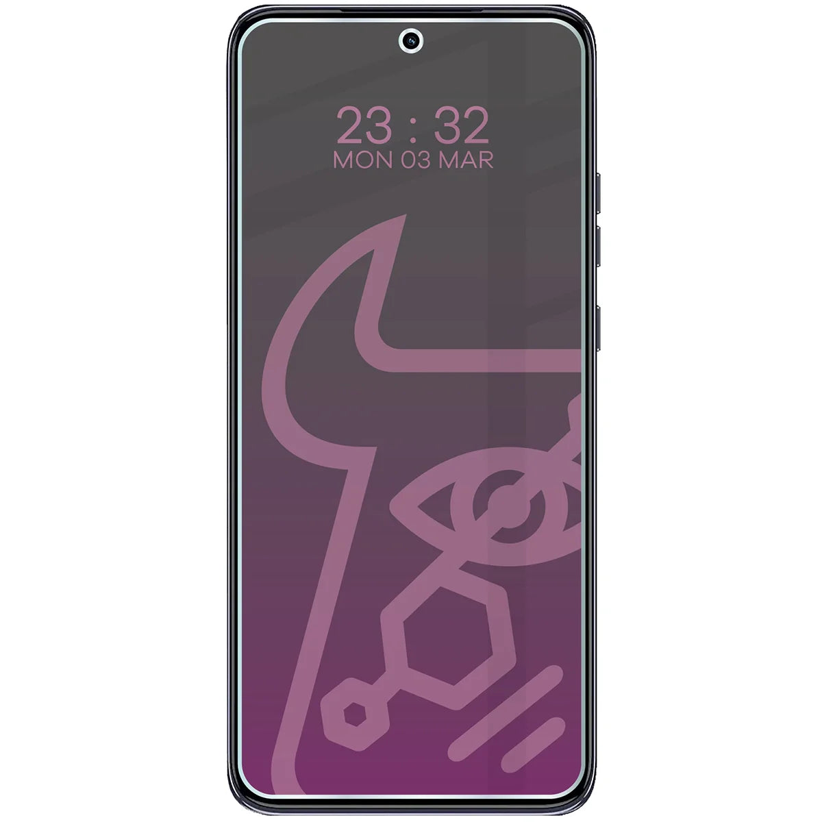 Hybridglas mit Privatschutzfilter für Motorola Edge 60 Neo, Bizon Hybrid Shadow, Matt