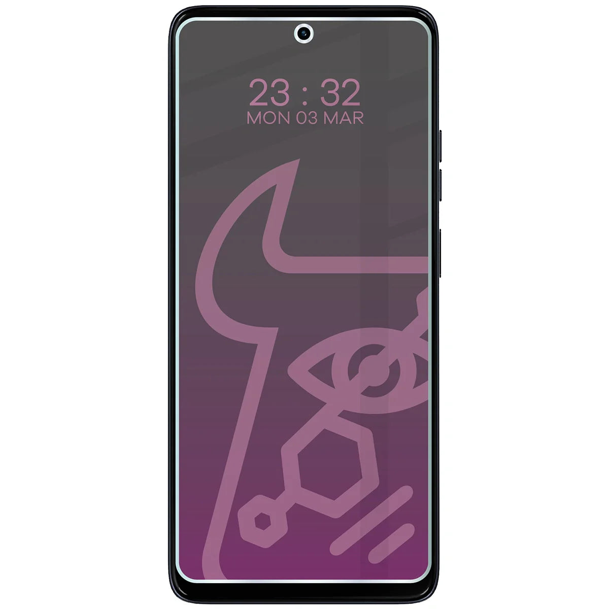 Hybridglas mit Privatschutzfilter für Motorola Moto G56 5G, Bizon Hybrid Shadow, Matt
