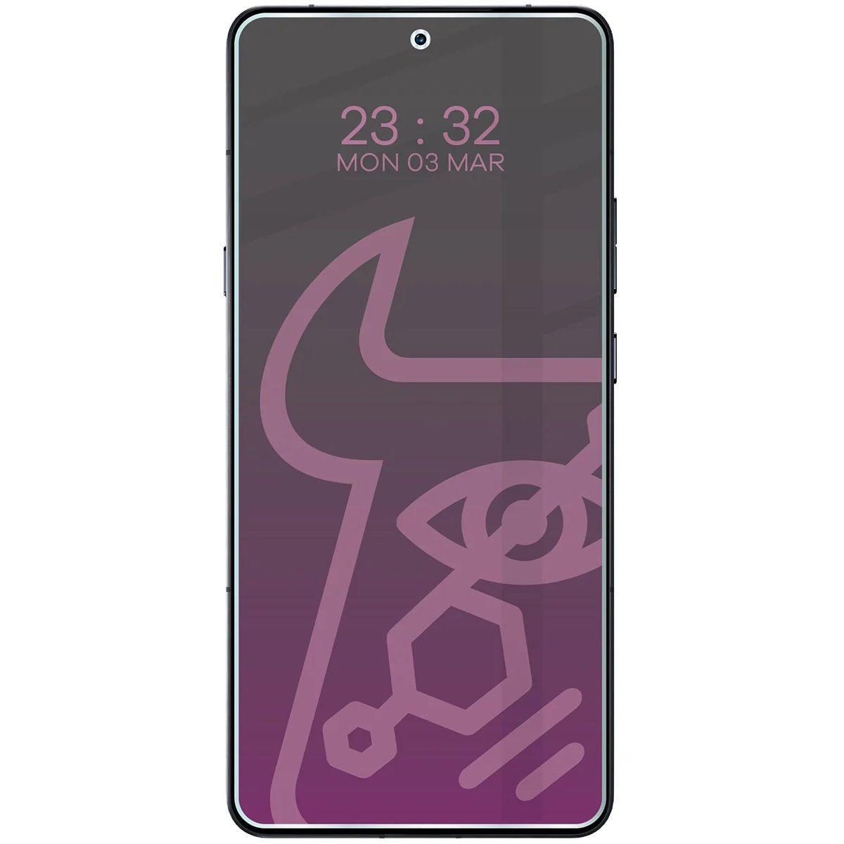 Hybridglas mit Privatschutzfilter für Motorola Signature, Bizon Hybrid Shadow, Matt