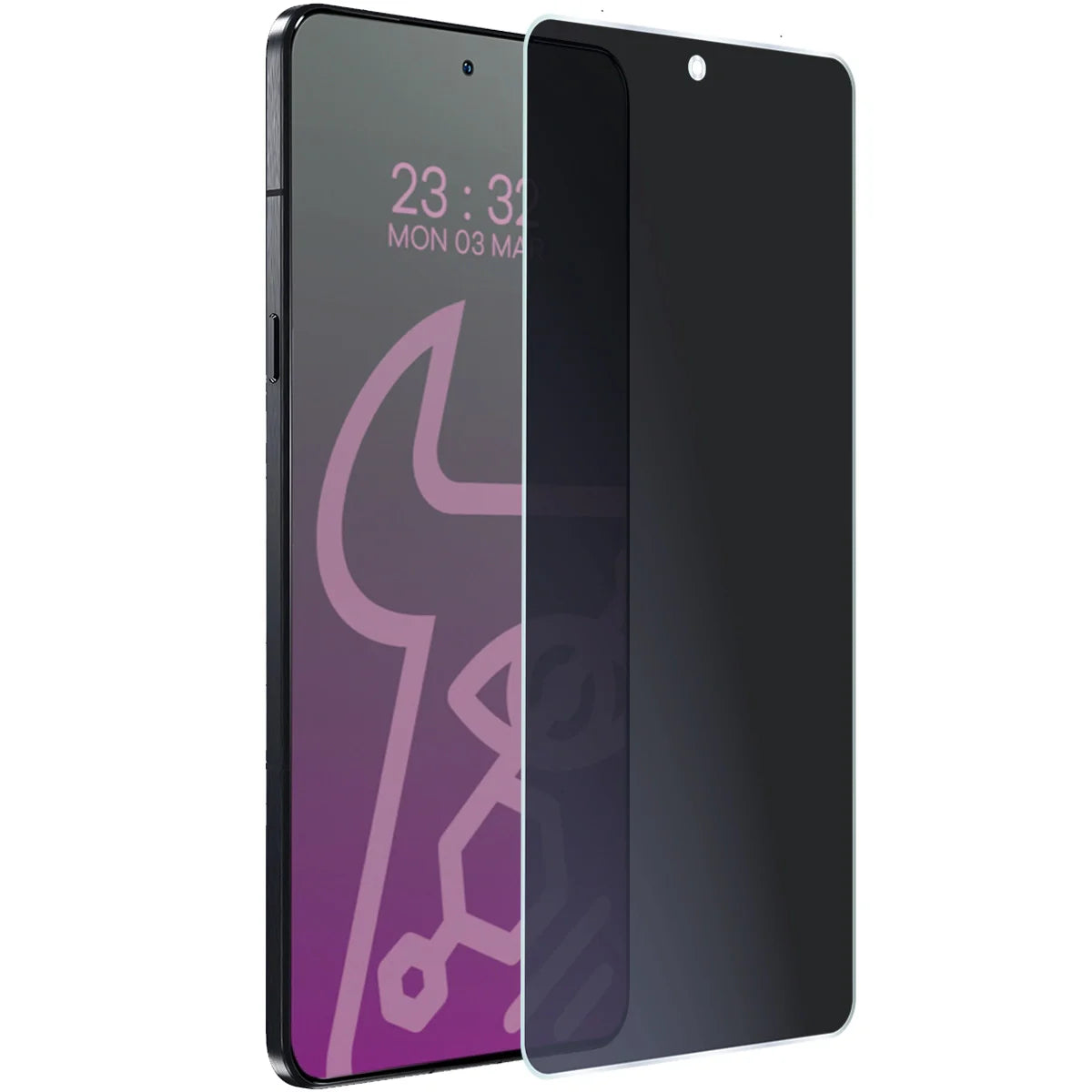 Hybridglas mit Privatschutzfilter für Motorola Signature, Bizon Hybrid Shadow, Matt
