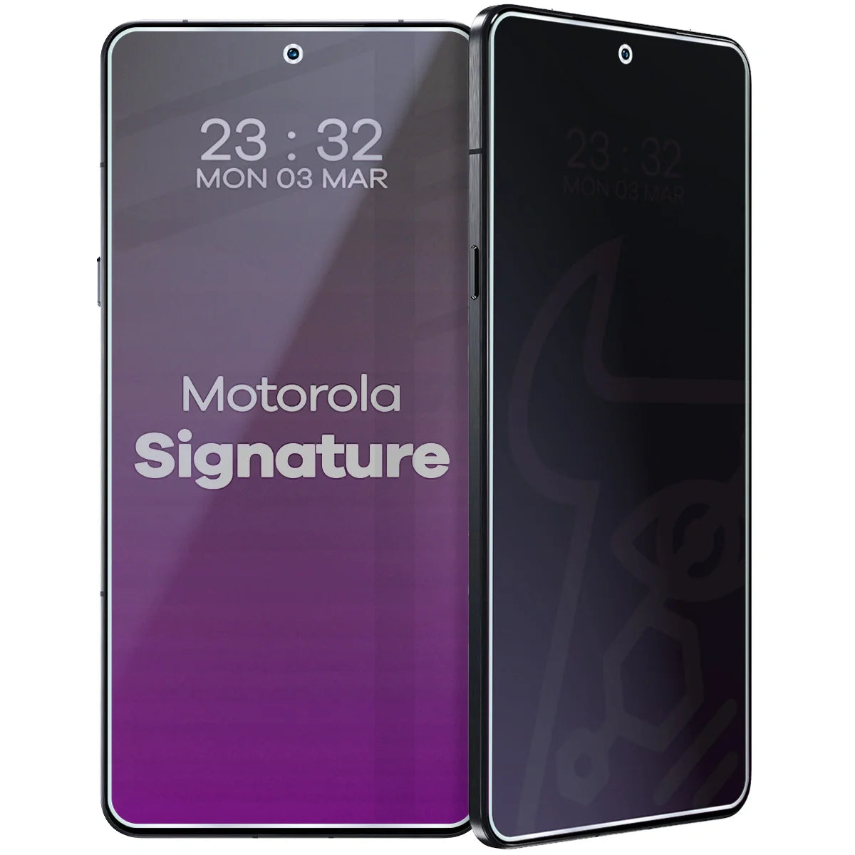 Hybridglas mit Privatschutzfilter für Motorola Signature, Bizon Hybrid Shadow, Matt