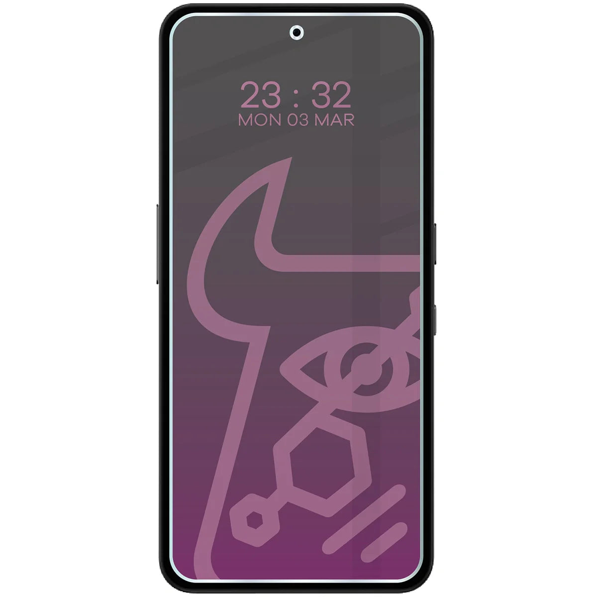 Hybridglas mit Privatschutzfilter für Nothing CMF Phone 2 Pro, Bizon Hybrid Shadow, Matt