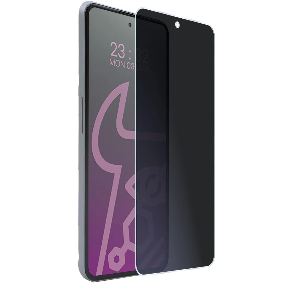 Hybridglas mit Privatschutzfilter für Nothing CMF Phone 2 Pro, Bizon Hybrid Shadow, Matt