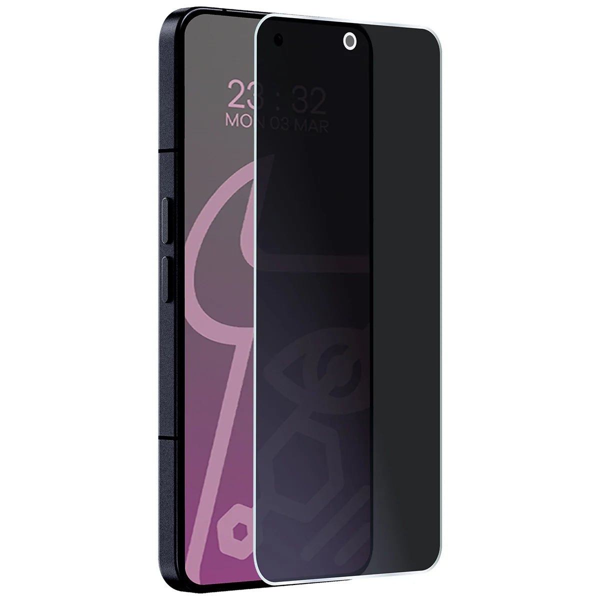 Hybridglas mit Privatschutzfilter für Nothing Phone (3), Bizon Glass Mule Shadow, Matt