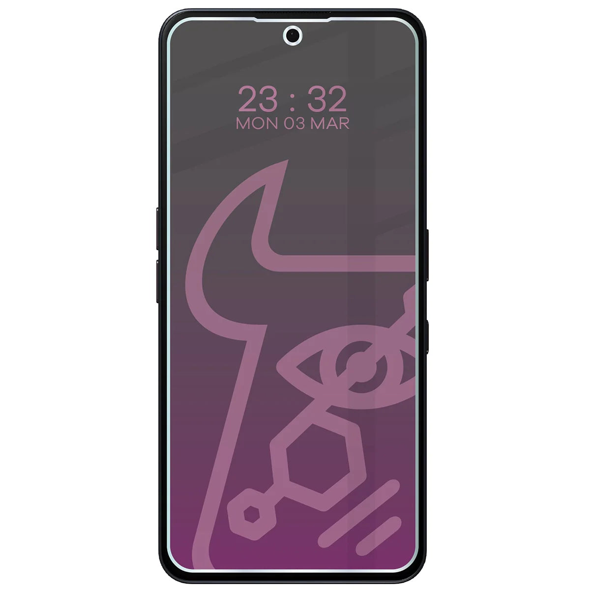 Hybridglas mit Privatschutzfilter für Nothing Phone (3a), Bizon Hybrid Shadow, Matt