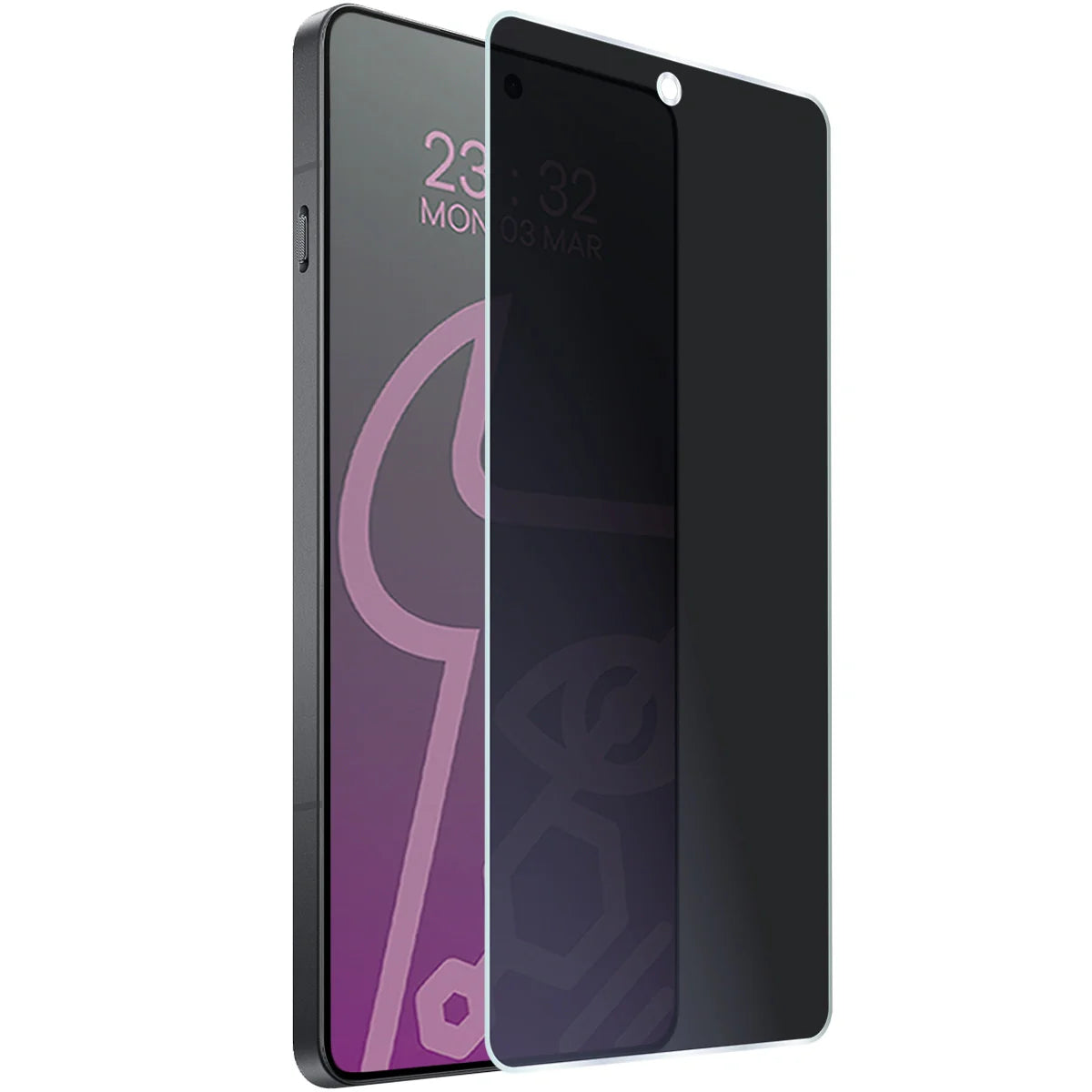 Hybridglas mit Privatschutzfilter für OnePlus 13R, Bizon Hybrid Shadow, Matt