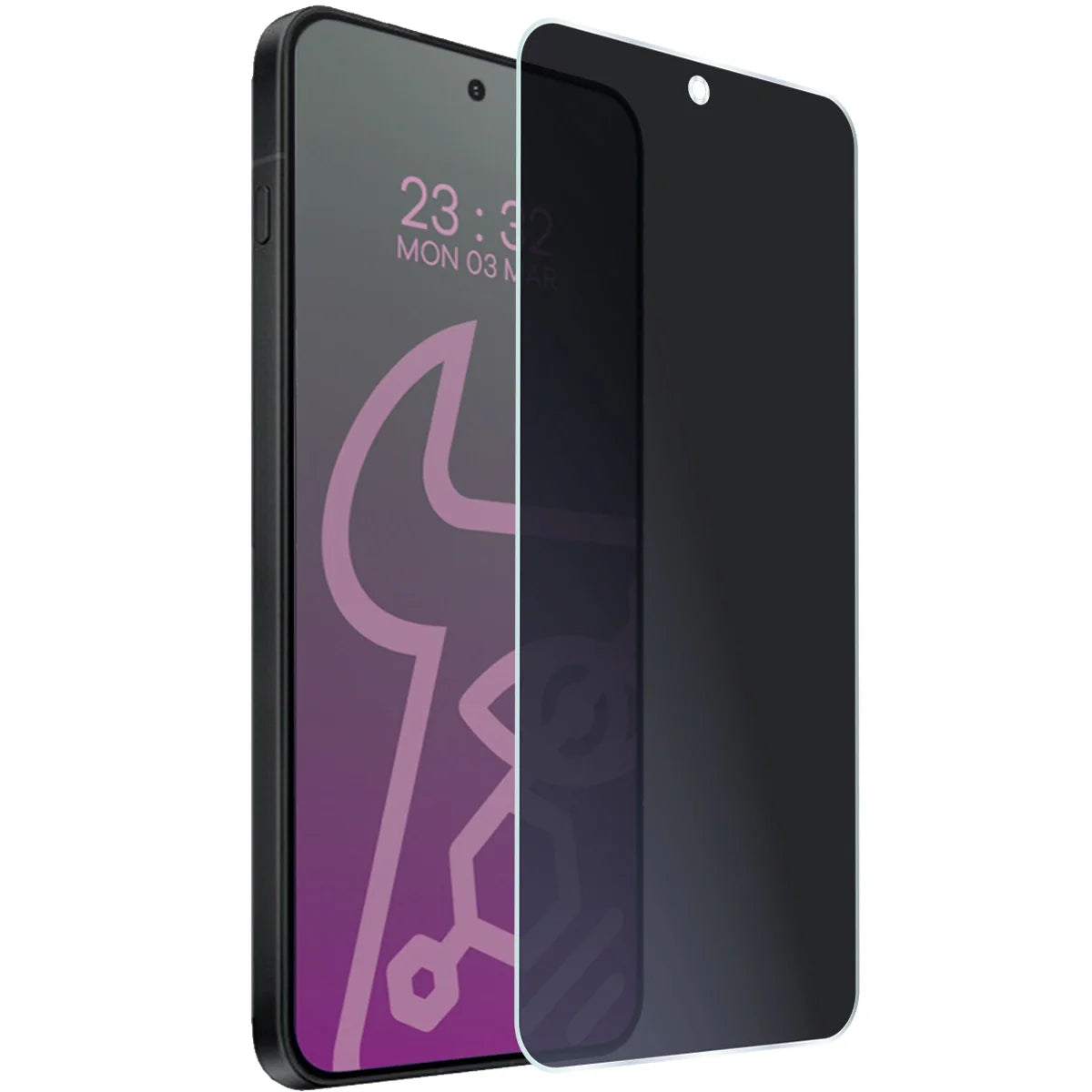 Hybridglas mit Privatschutzfilter für OnePlus 15R, Bizon Hybrid Shadow, Matt