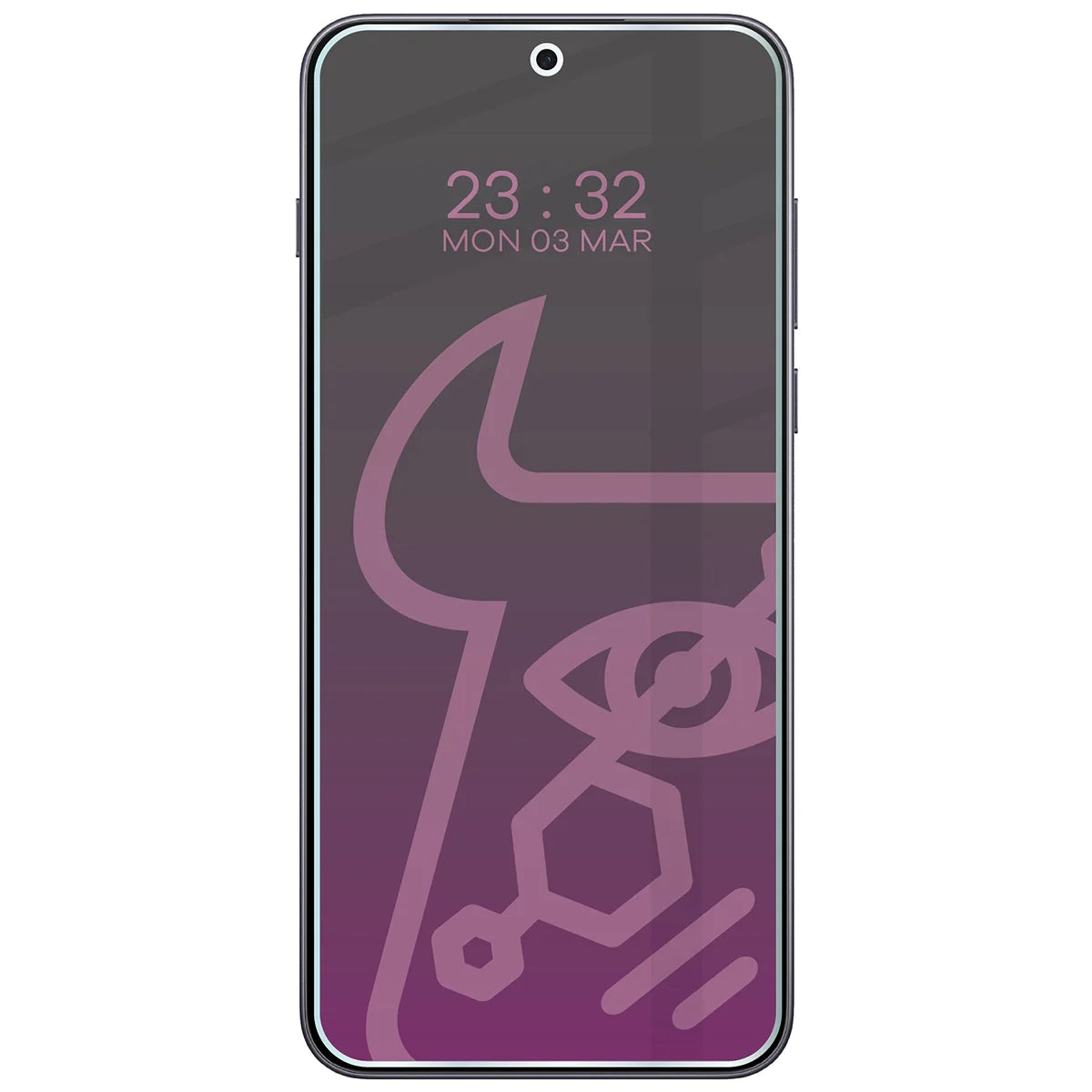 Hybridglas mit Privatschutzfilter für OnePlus Nord 5, Bizon Glass Mule Shadow, Matt