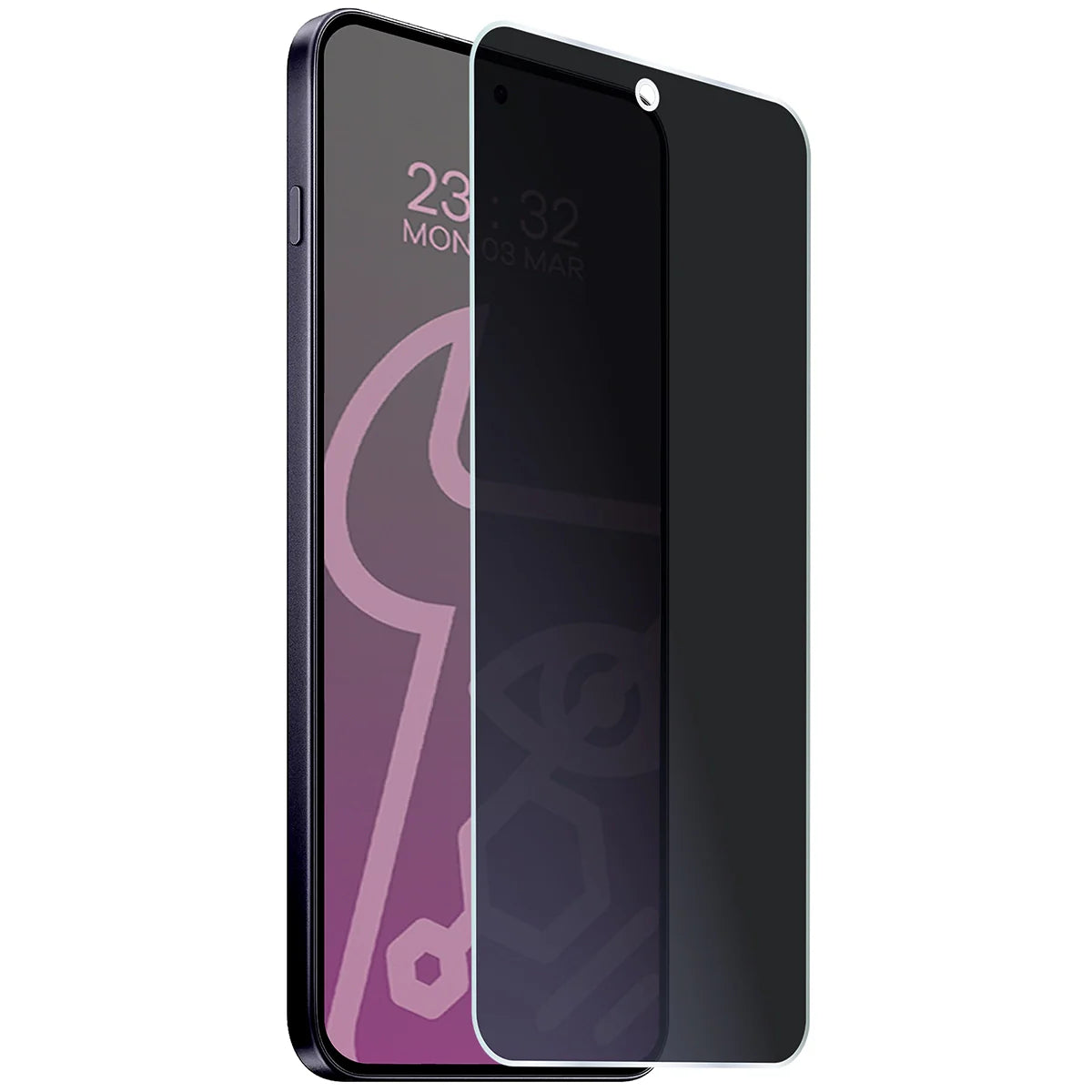 Hybridglas mit Privatschutzfilter für OnePlus Nord 5, Bizon Glass Mule Shadow, Matt