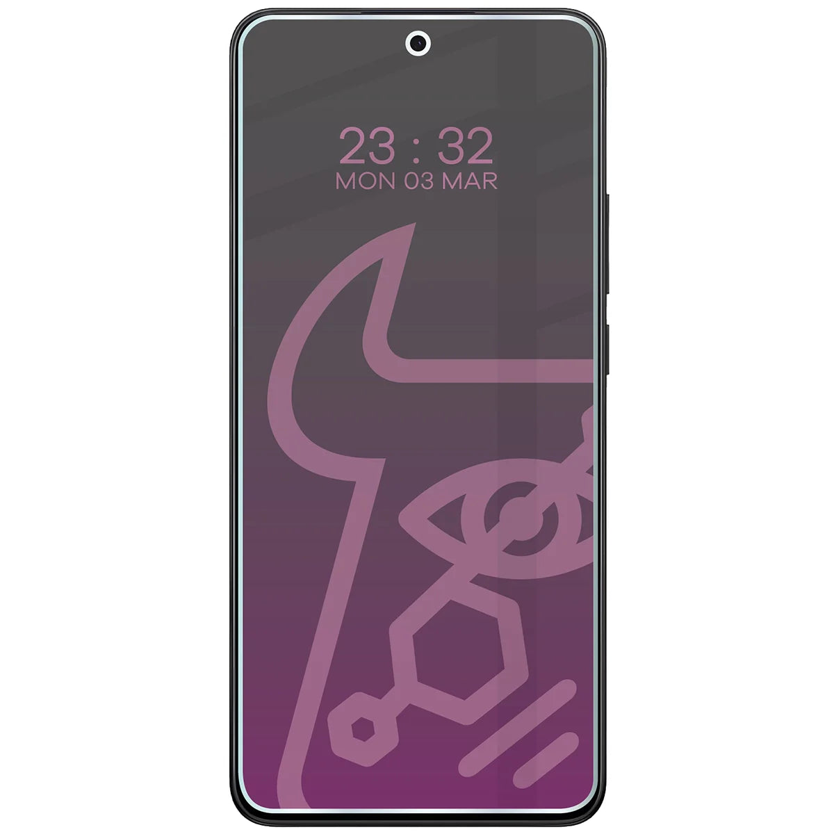 Hybridglas mit Privatschutzfilter für OnePlus Nord CE5 5G, Bizon Glass Mule Shadow, Matt
