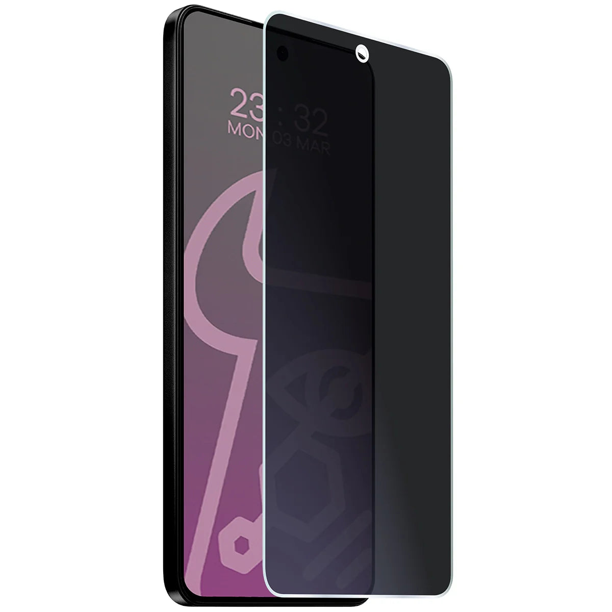 Hybridglas mit Privatschutzfilter für OnePlus Nord CE5 5G, Bizon Glass Mule Shadow, Matt