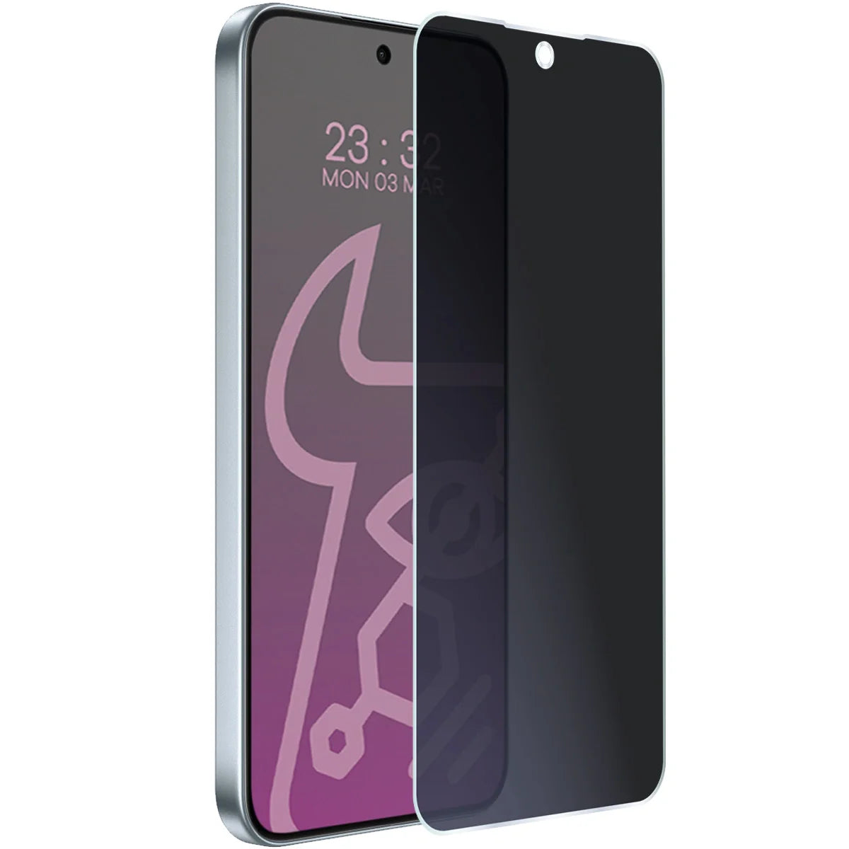 Hybridglas mit Privatschutzfilter für Oppo A6 Pro 5G, Bizon Hybrid Shadow, Matt